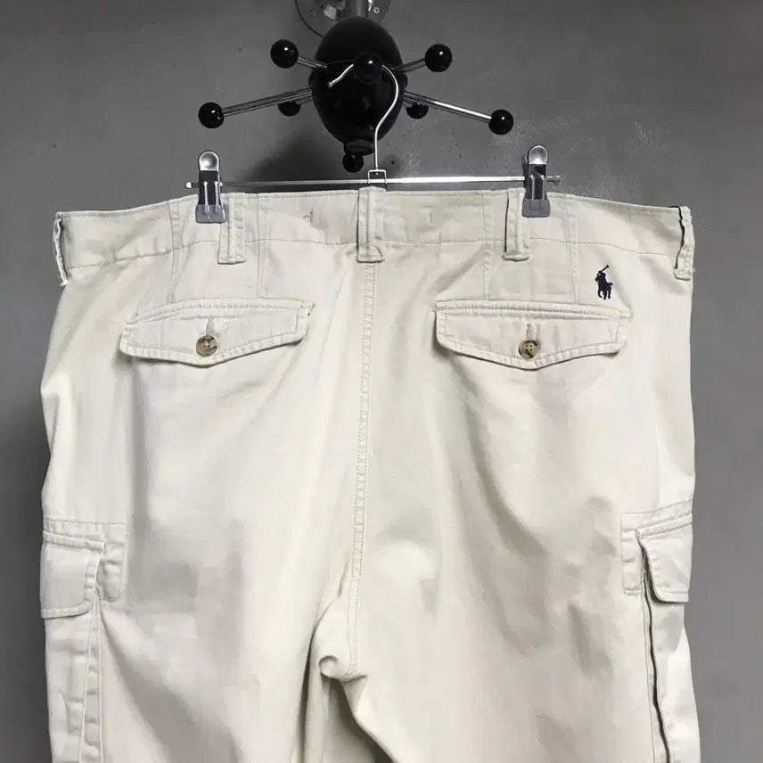 [BUNJANG] Polo Ralph Lauren Beige Cargo Shorts / 폴로 랄프로렌 베이지 카고 반바지 38