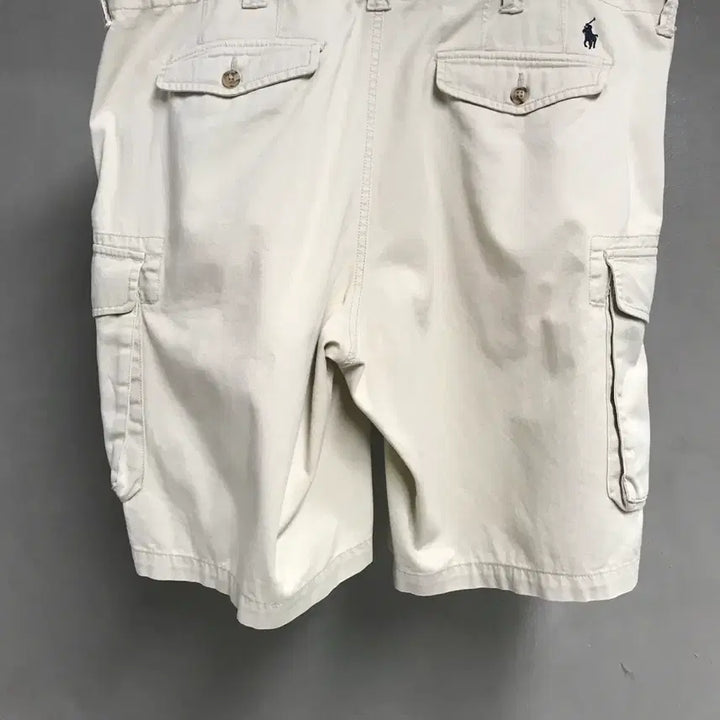 [BUNJANG] Polo Ralph Lauren Beige Cargo Shorts / 폴로 랄프로렌 베이지 카고 반바지 38