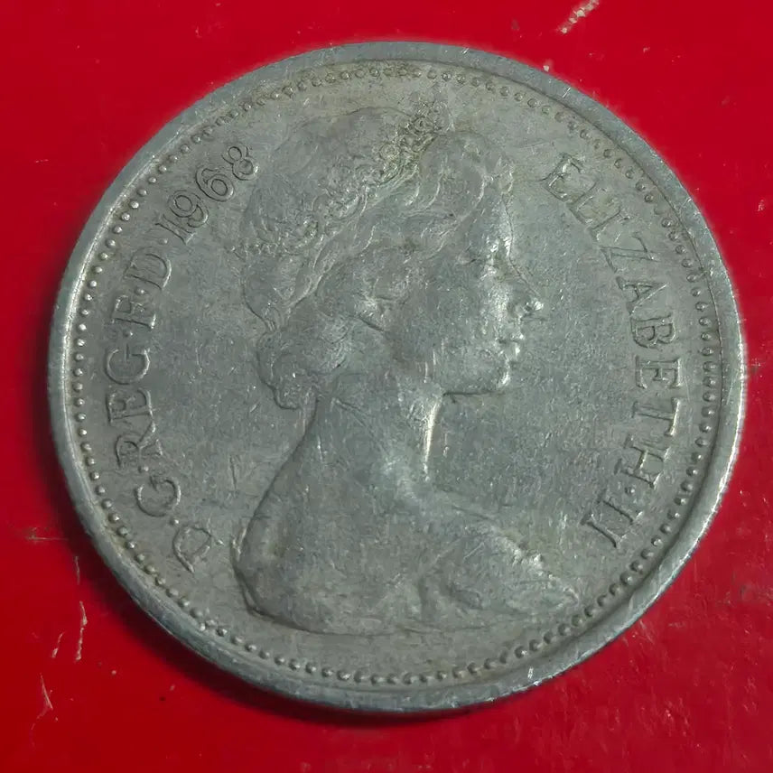 [BUNJANG] 1968 UK 5 Pence Coin / 1968 영국 5펜스 동전 M2460