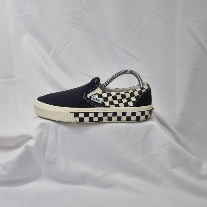 [BUNJANG] Vans Sidewall Checkerboard Slip-On Sneakers / 빈티지하서 230 반스 사이드월 체커보드 슬립온 스니커즈
