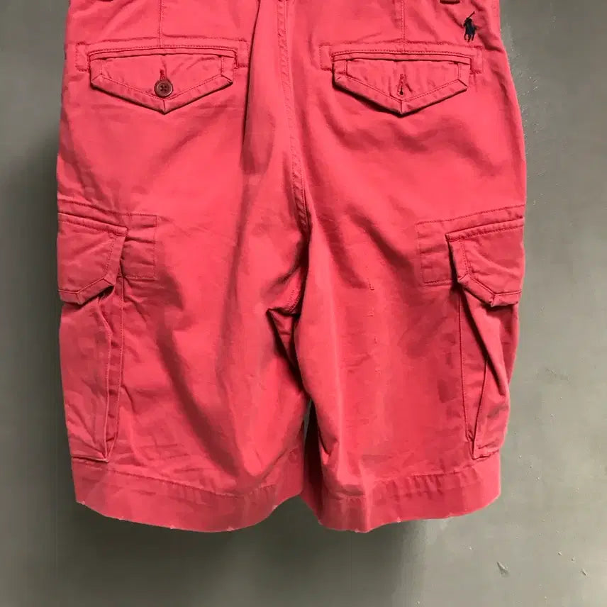[BUNJANG] Polo Ralph Lauren Pink Cargo Shorts Size 32 / 폴로 랄프로렌 핑크 카고 반바지 32