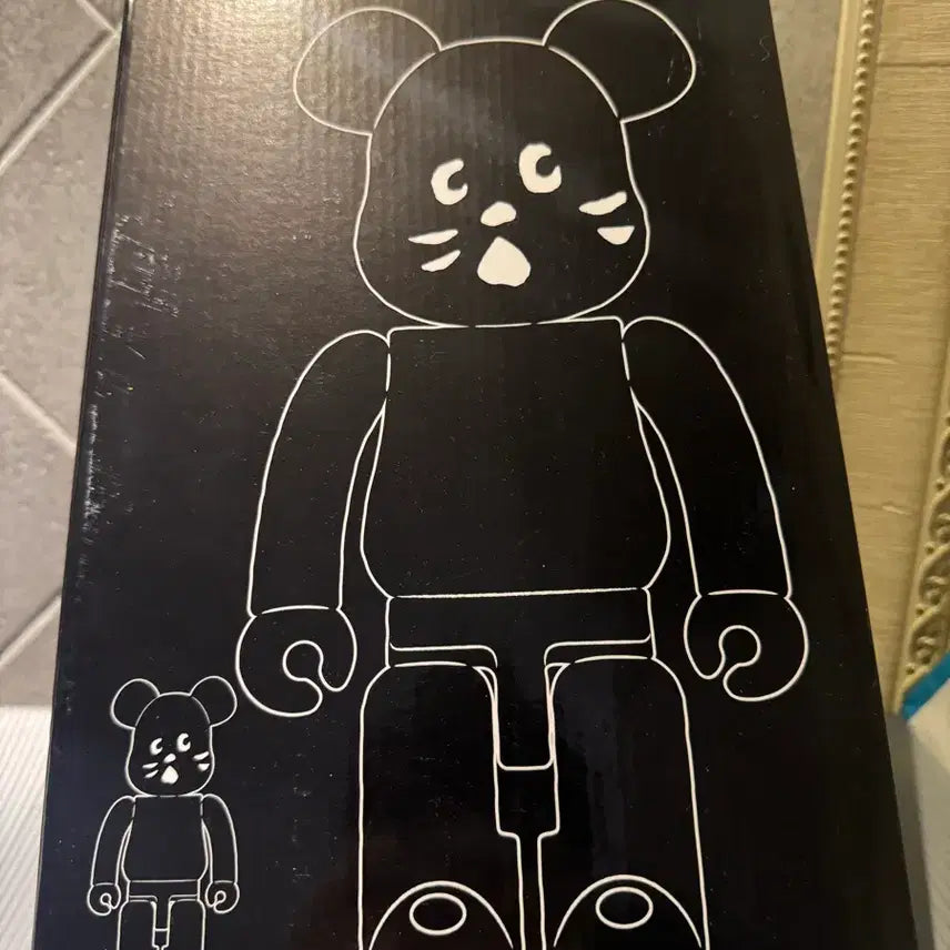 [BUNJANG] Bearbrick NYA Flocky Ver. 400% + 100% / 베어브릭 400%+100% 냐 플로키 버전 BEARBRICK NYA FL