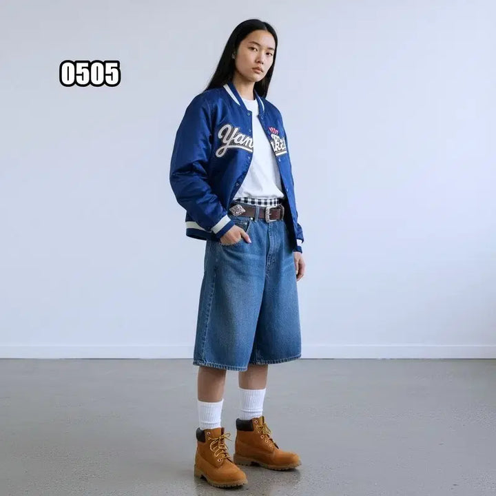 [BUNJANG] MLB New York Yankees Stadium Varsity Jacket / L MLB 뉴욕 양키즈 스타디움자켓 바시티자켓