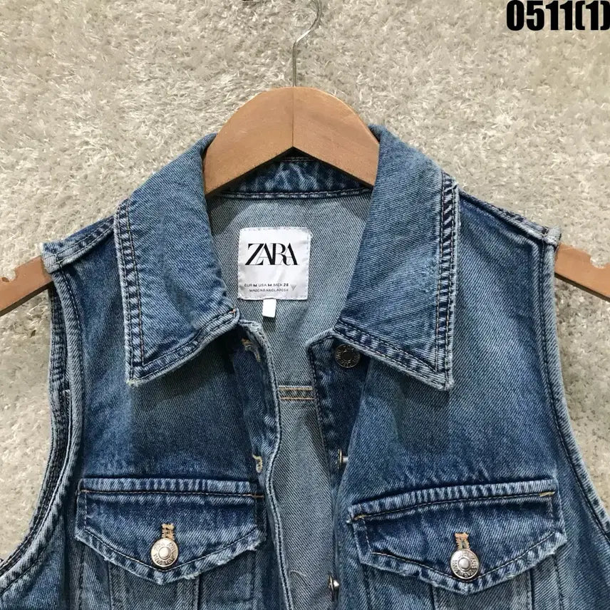 [BUNJANG] Zara Denim Overall Shorts - Size M / 자라 데님 멜빵 반바지 m