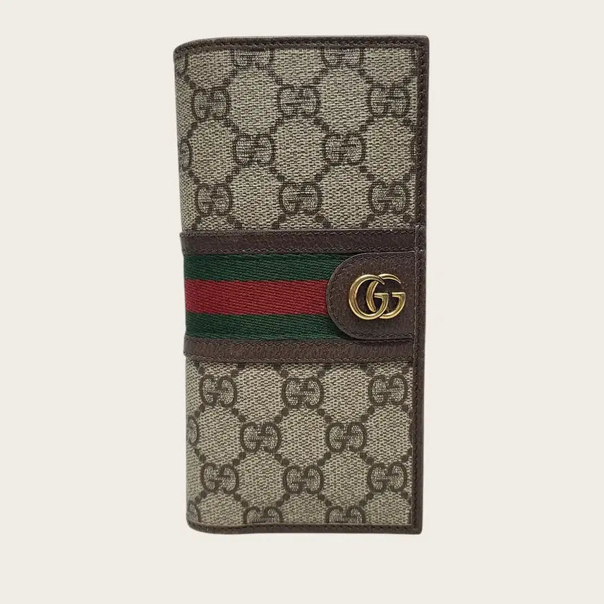 [BUNJANG] Gucci GG Supreme Canvas Ophidia Web Long Wallet / 구찌 GG슈프림 캔버스 오피디아 웹 장지갑