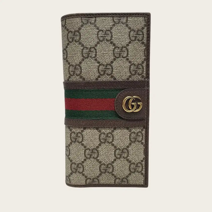 [BUNJANG] Gucci GG Supreme Canvas Ophidia Web Long Wallet / 구찌 GG슈프림 캔버스 오피디아 웹 장지갑