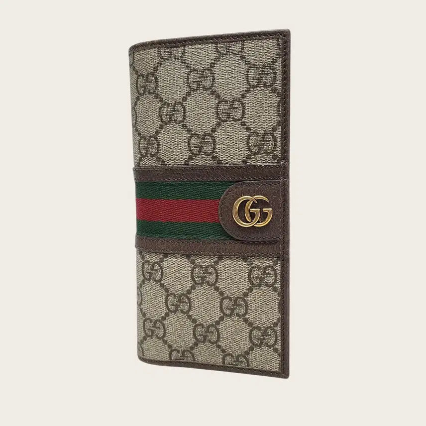[BUNJANG] Gucci GG Supreme Canvas Ophidia Web Long Wallet / 구찌 GG슈프림 캔버스 오피디아 웹 장지갑