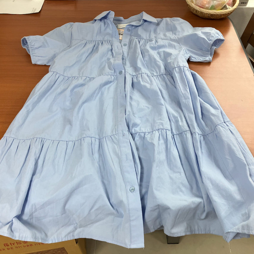 [BUNJANG] Hotping Sky Blue Ruffle Dress M Size / 핫핑 하늘색 프릴 원피스 dj-12