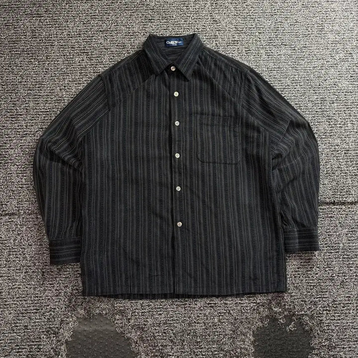 [BUNJANG] Vintage Archive Long Sleeve Pattern Shirt / 빈티지 아카이브 롱슬리브 패턴 셔츠 4424