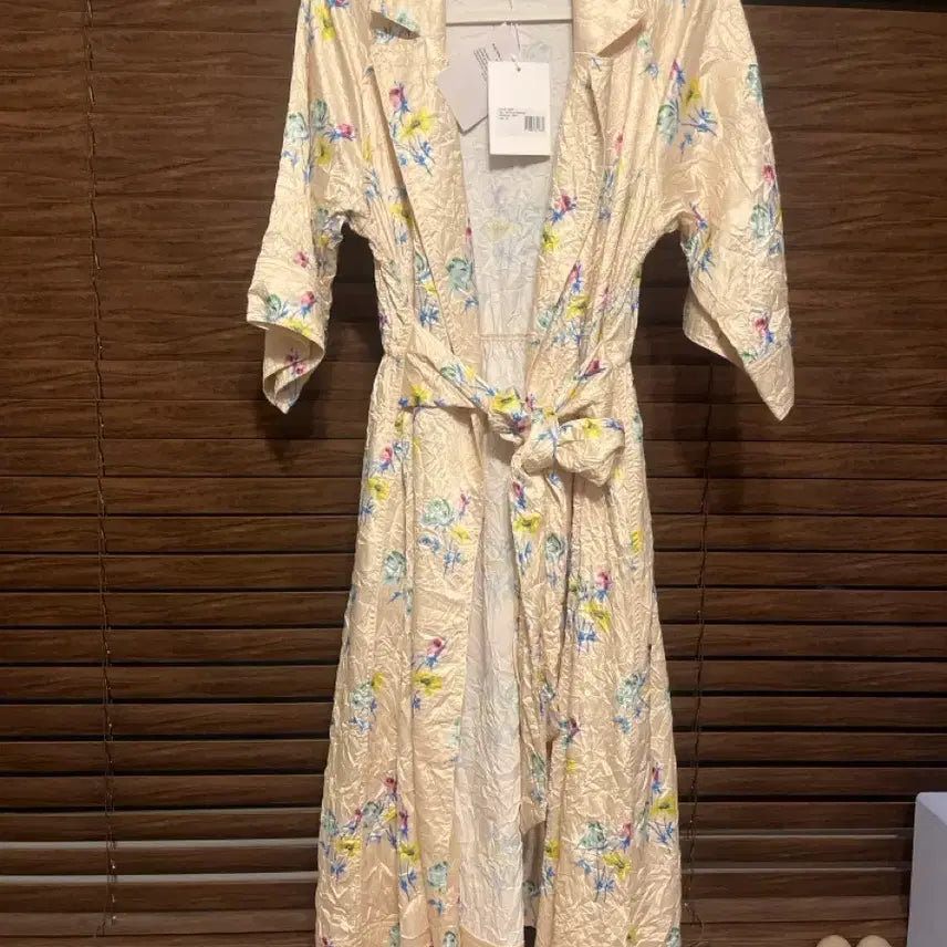 [BUNJANG] Ganni Pleated Floral Wrap Dress / GANNI 가니 주름 플로럴 랩 원피스 36