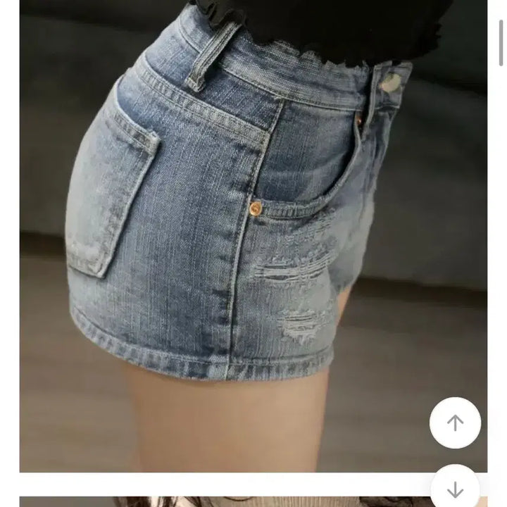 [BUNJANG] Blue Denim Shorts / 청반바지