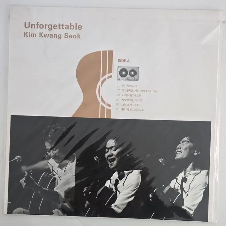 [BUNJANG] Kim Kwang Seok Unforgettable Limited Edition 200 Units Translucent Blue Vinyl LP (Sealed) / 김광석 Unforgettable 200장 한정반 LP (미개봉)