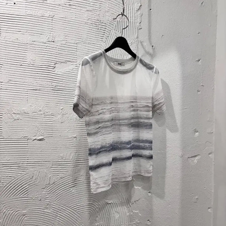 [BUNJANG] YOOZE Mesh Crop T-Shirt / 유즈 메쉬 크롭 티셔츠