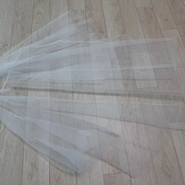 [BUNJANG] Self Wedding Veil (2-Tier Short Veil / 3M Long Veil / Ribbon Black Veil) / 셀프 웨딩 베일 (2겹 숏베일/3M 롱베일/리본 블랙베일)