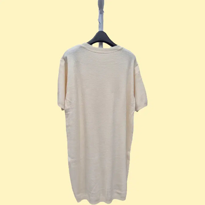 [BUNJANG] Cream Ribbed Knit Sweater / 니트  (새상품)