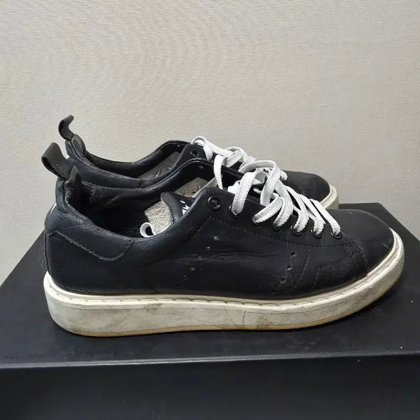 [BUNJANG] Golden Goose Black Leather Sneakers Size 37 / 골든구스 블랙 레더 스니커즈 운동화 37