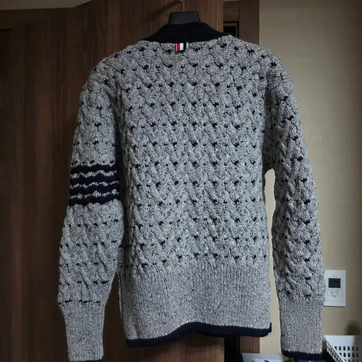 [BUNJANG] Thom Browne Cable Knit Cardigan (New) / 톰브라운 케이블 니트 가디건 새상품
