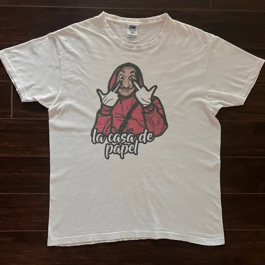 [BUNJANG] Vintage Paper House T-Shirt / [M] 빈티지 종이의 집 티셔츠