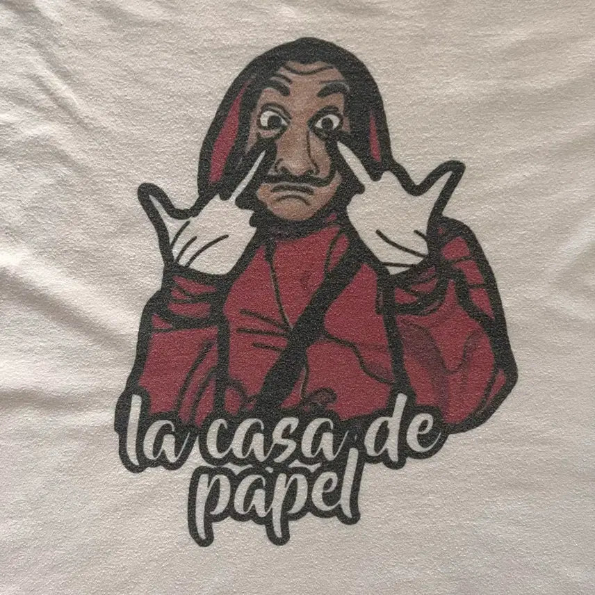 [BUNJANG] Vintage Paper House T-Shirt / [M] 빈티지 종이의 집 티셔츠