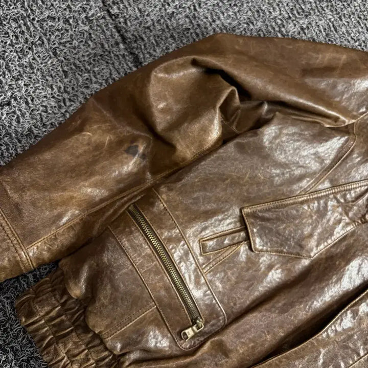 [BUNJANG] Vintage Archive Lambskin Single Rider Jacket / 빈티지 아카이브 양가죽 싱글라이더 자켓 4427