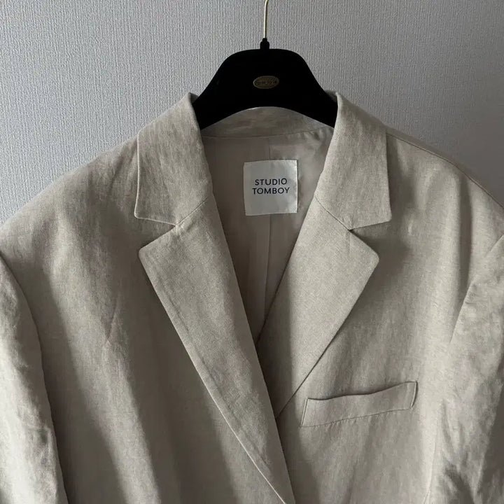 [BUNJANG] Tomboy 2024 Linen Short Sleeve Oversized Jacket / 스튜디오톰보이 tomboy 2024 린넨 반팔 오버핏 자켓