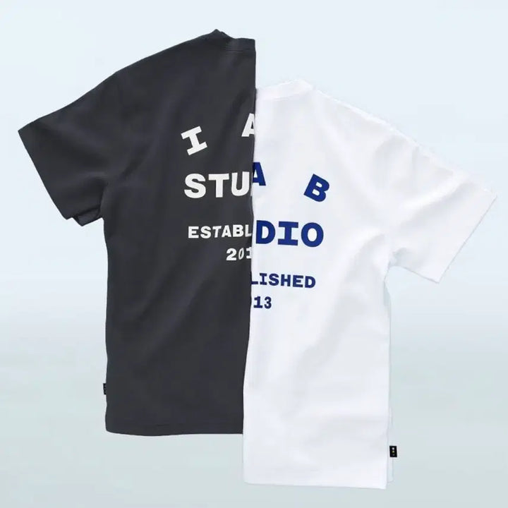 [BUNJANG] IAB STUDIO 26 Season Logo T-Shirt White Navy L / 아이앱 스튜디오 26 아이앱 티셔츠 화이트 네이비 [L]
