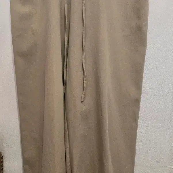 [BUNJANG] Beige Short-Sleeve Jumpsuit / 빅사이즈 베이지색 반팔 점프수트