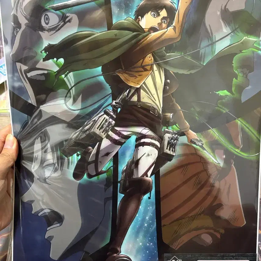 [BUNJANG] Attack on Titan Ichiban Kuji Poster F - Levi &amp; Eren / 진격의 거인 제일복권 F상 리바이 에렌 포스터
