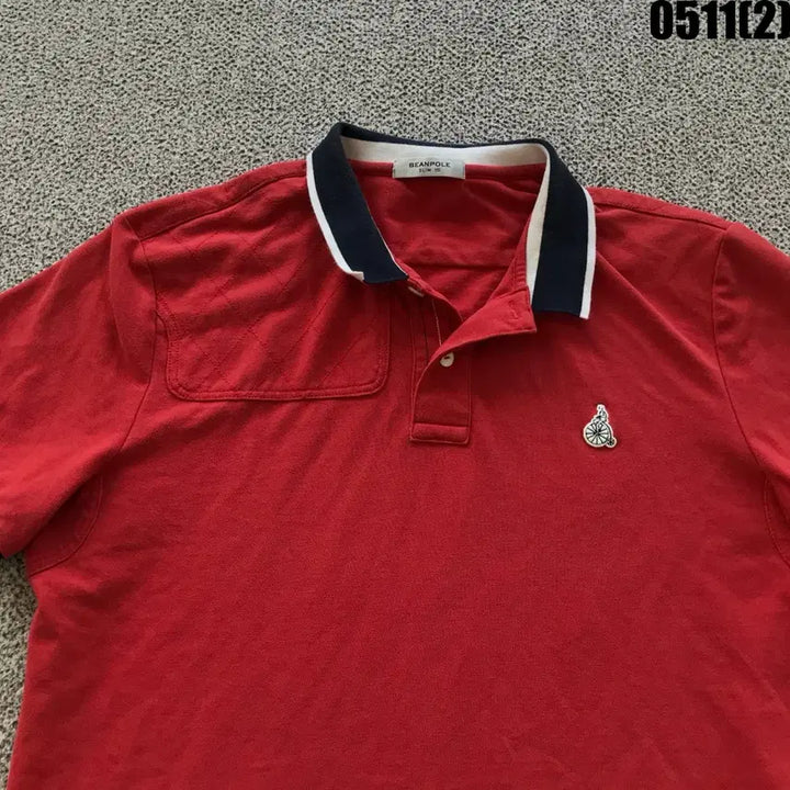 [BUNJANG] Beanpole Red Short-Sleeve Polo Shirt Size 110 / 빈폴 빨간색 반팔 카라티 110