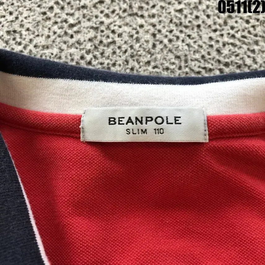 [BUNJANG] Beanpole Red Short-Sleeve Polo Shirt Size 110 / 빈폴 빨간색 반팔 카라티 110