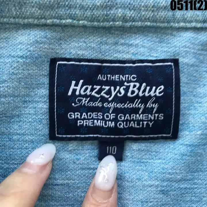 [BUNJANG] Hazzys Blue Short Sleeve Polo Shirt Sky Blue Size 110 / 헤지스 블루 반팔 폴로티 하늘색 110