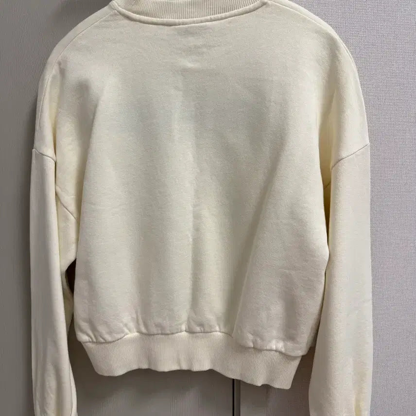 [BUNJANG] GANNI Embroidered Logo Sweatshirt Ivory / 가니 GANNI 로고 자수 맨투맨 아이보리