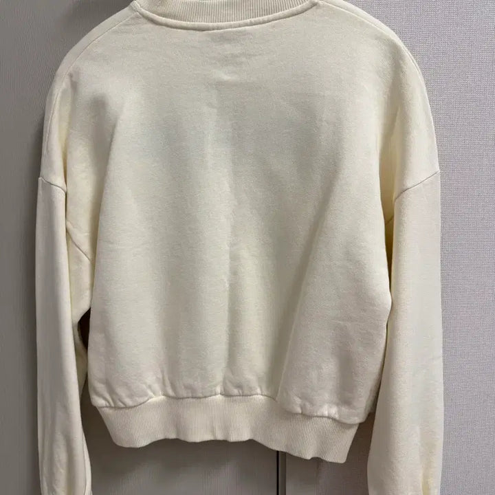 [BUNJANG] GANNI Embroidered Logo Sweatshirt Ivory / 가니 GANNI 로고 자수 맨투맨 아이보리