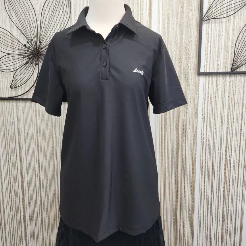 [BUNJANG] Lecaf Black Short Sleeve Polo T-Shirt Size 100 / 르까프  블랙 반팔 카라 티셔츠100사이즈