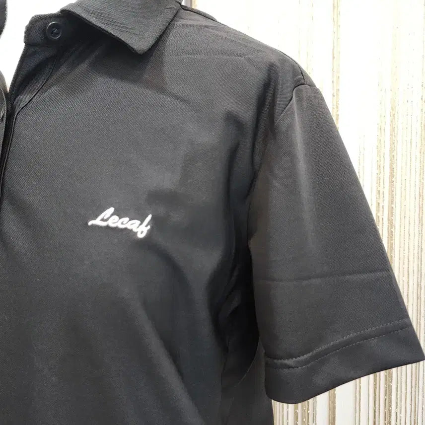 [BUNJANG] Lecaf Black Short Sleeve Polo T-Shirt Size 100 / 르까프  블랙 반팔 카라 티셔츠100사이즈