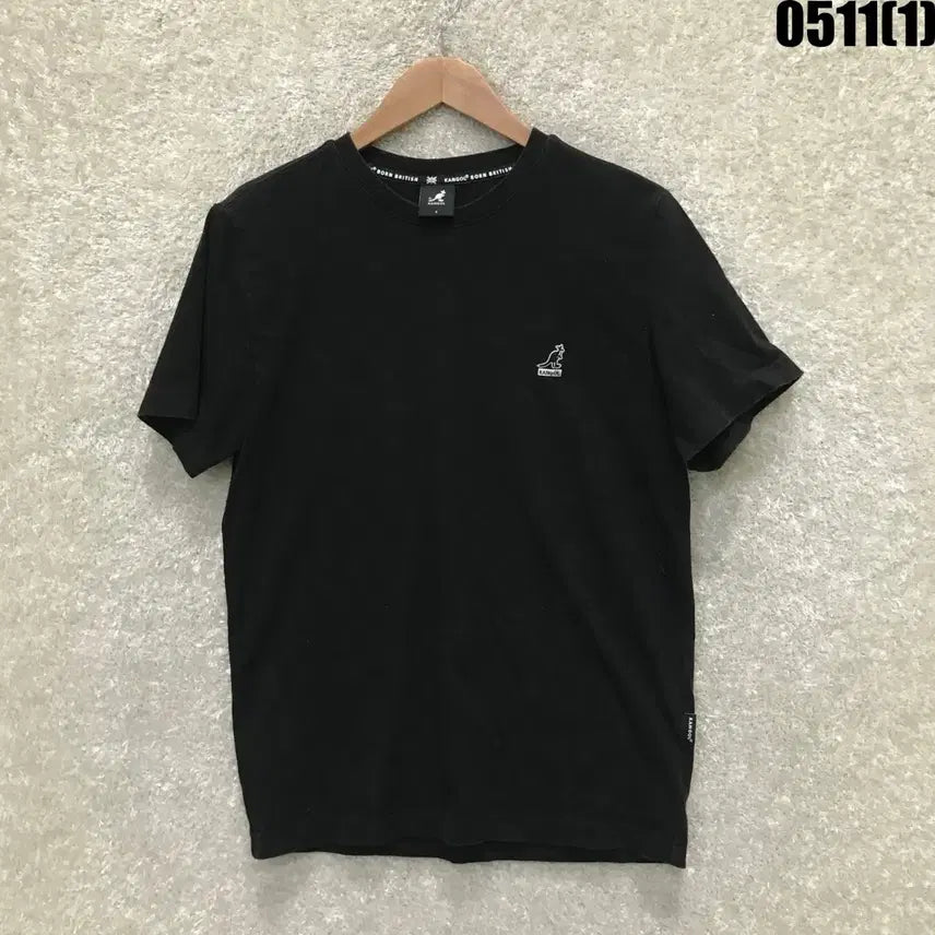 [BUNJANG] Kangol Black Short Sleeve T-Shirt Size S / 캉골 블랙 반팔 티셔츠 s