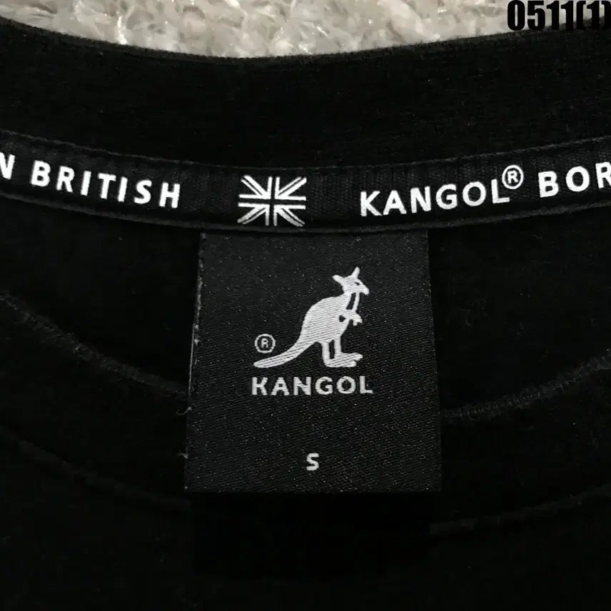 [BUNJANG] Kangol Black Short Sleeve T-Shirt Size S / 캉골 블랙 반팔 티셔츠 s