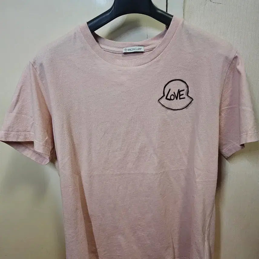 [BUNJANG] Moncler Short Sleeve T-Shirt Pink S / S사이즈) 몽클레어 MONCLER 반팔 티셔츠