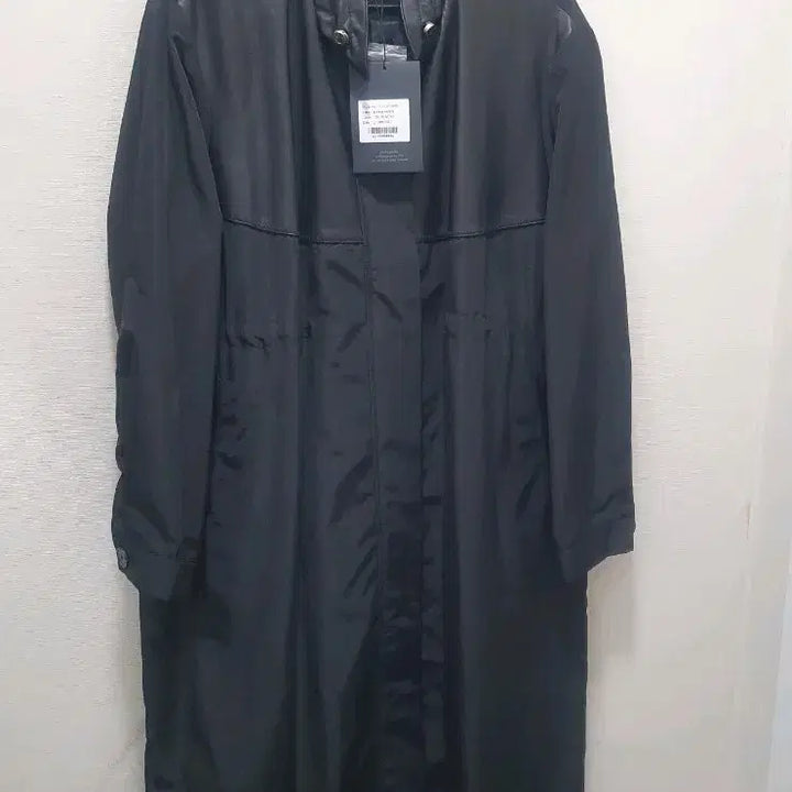 [BUNJANG] Riobel Black Long Outer (Lambskin Contrast) / 리오벨블랙 롱 아우터(양가죽배색)