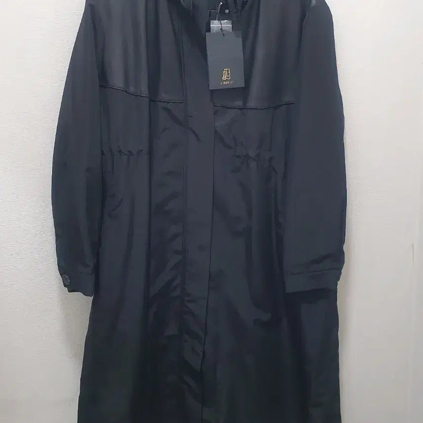[BUNJANG] Riobel Black Long Outer (Lambskin Contrast) / 리오벨블랙 롱 아우터(양가죽배색)
