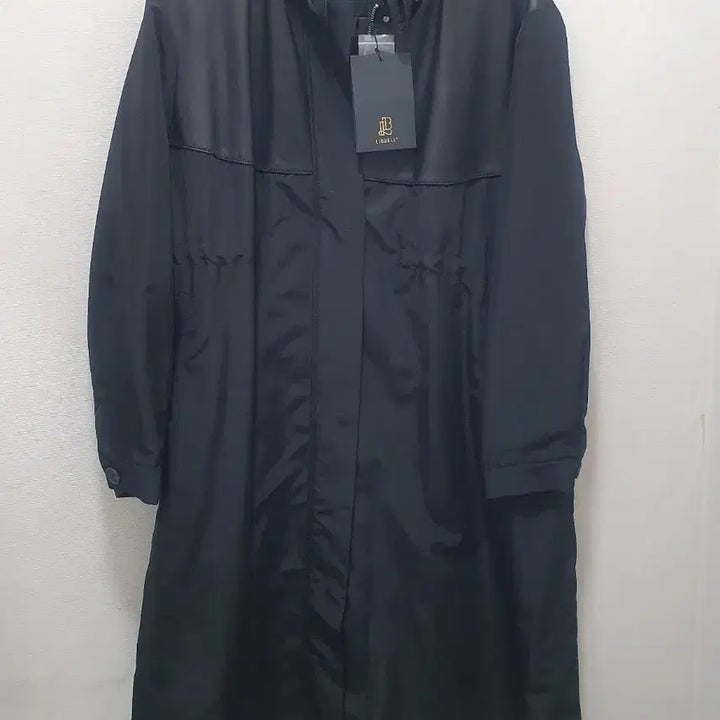 [BUNJANG] Riobel Black Long Outer (Lambskin Contrast) / 리오벨블랙 롱 아우터(양가죽배색)