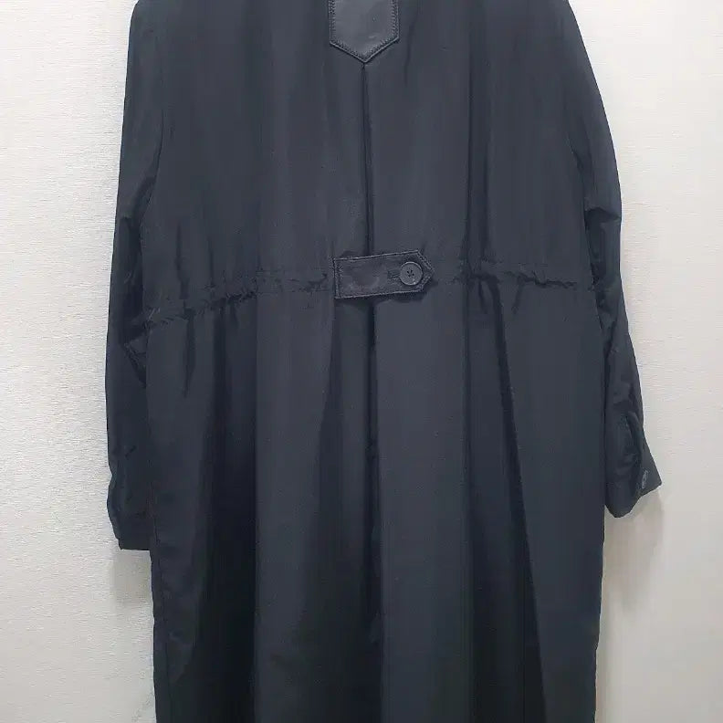 [BUNJANG] Riobel Black Long Outer (Lambskin Contrast) / 리오벨블랙 롱 아우터(양가죽배색)