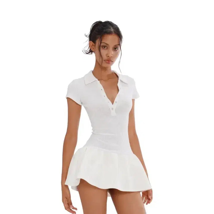 [BUNJANG] Sweet Chilling Polo Dress / 스위트칠링 폴로 원피스