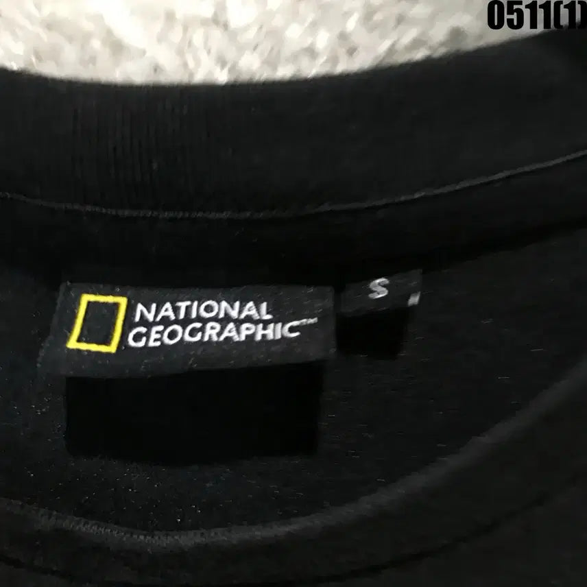 [BUNJANG] National Geographic Black Short Sleeve T-Shirt Size S / 내셔널지오그래픽 블랙 반팔 티셔츠 s