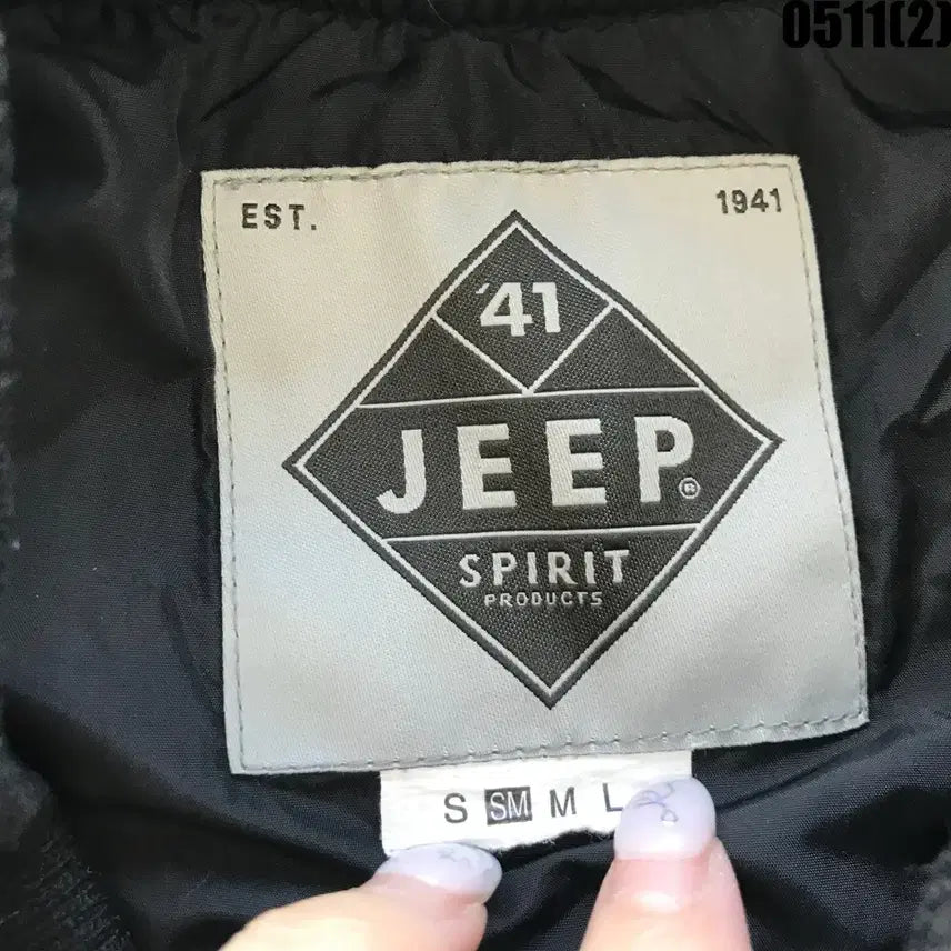 [BUNJANG] Jeep Spirit Black Long MA-1 Jumper SM / 지프 스피릿 블랙 롱 MA-1 점퍼 sm