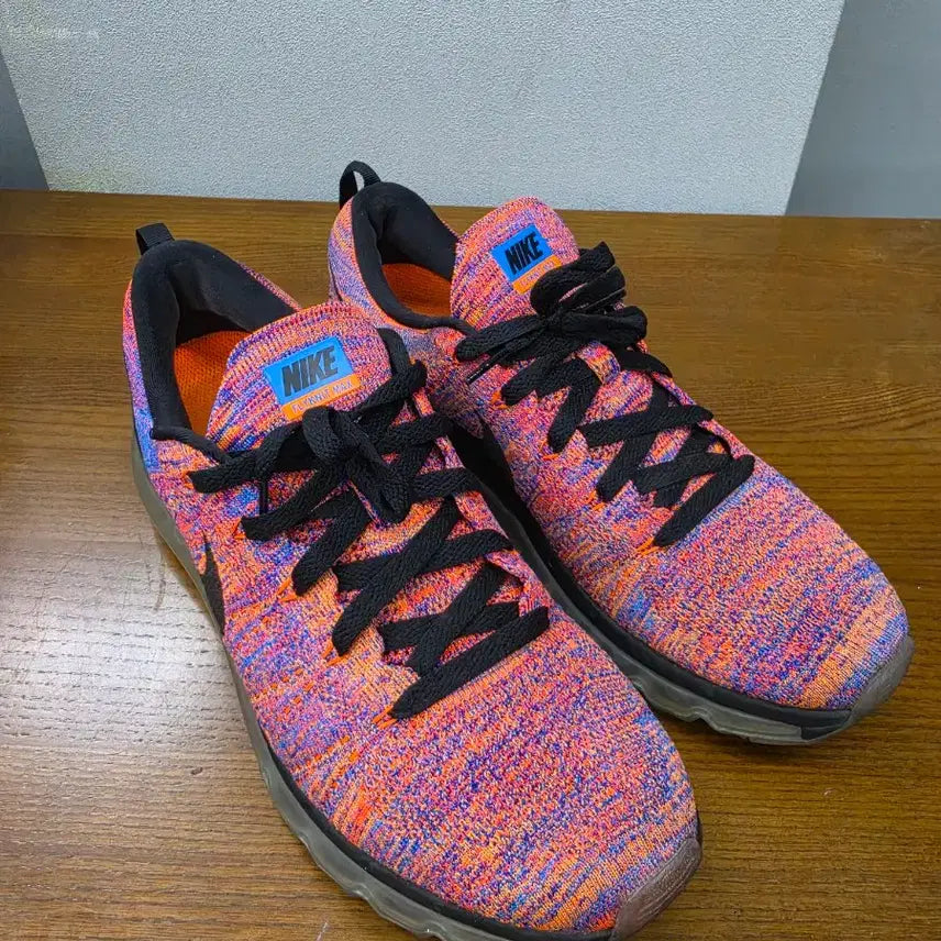 [BUNJANG] Nike Flyknit Max Multicolor Running Shoes US 9.5 / 나이키 플라이니트 맥스 멀티 컬러