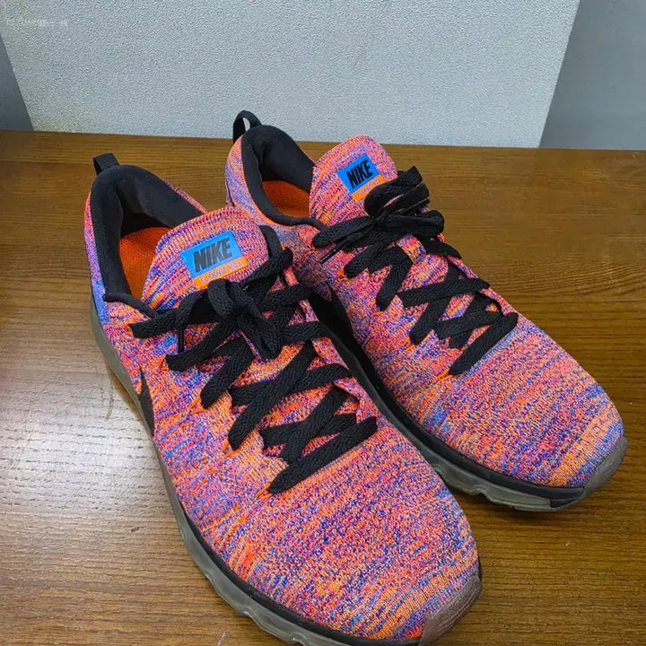 [BUNJANG] Nike Flyknit Max Multicolor Running Shoes US 9.5 / 나이키 플라이니트 맥스 멀티 컬러