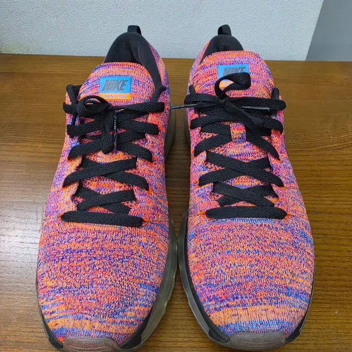 [BUNJANG] Nike Flyknit Max Multicolor Running Shoes US 9.5 / 나이키 플라이니트 맥스 멀티 컬러