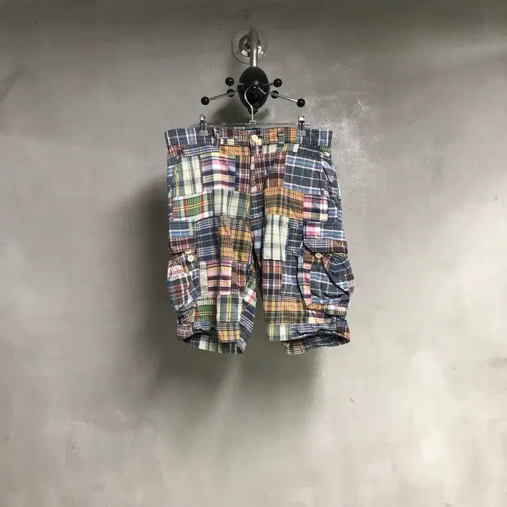 [BUNJANG] Polo Ralph Lauren Check Cargo Shorts Size 34 / 폴로 랄프로렌 체크 카고 반바지 34