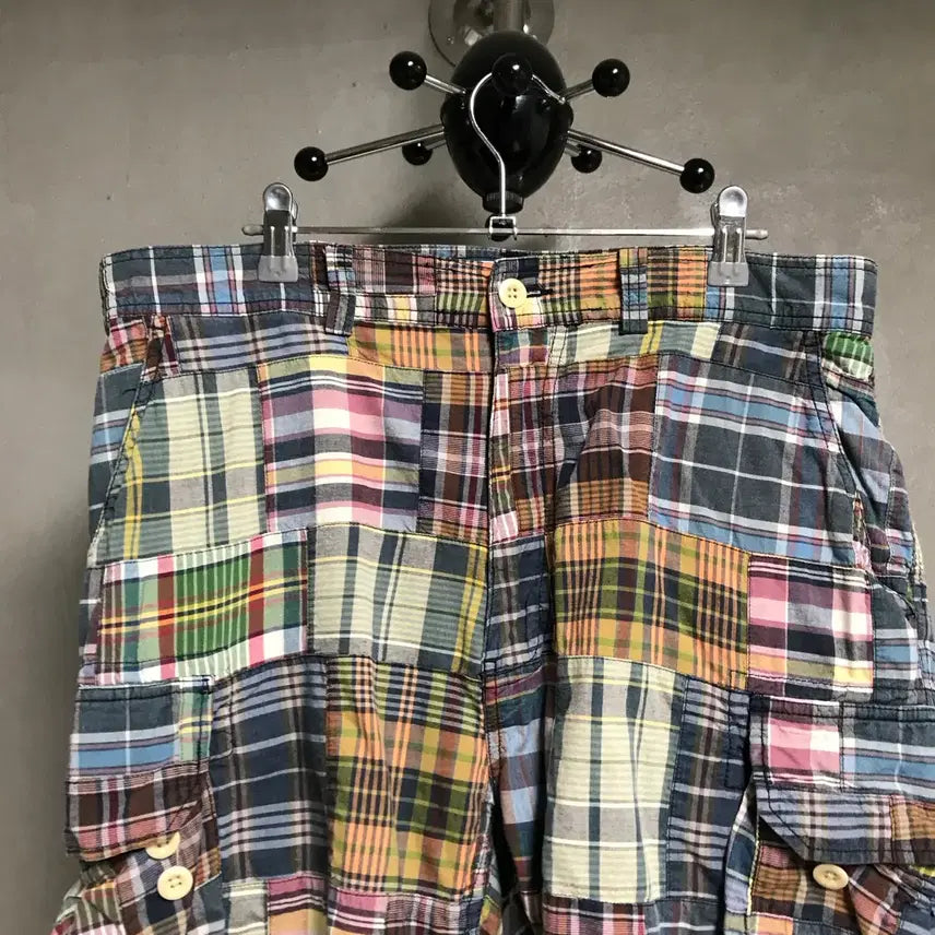[BUNJANG] Polo Ralph Lauren Check Cargo Shorts Size 34 / 폴로 랄프로렌 체크 카고 반바지 34